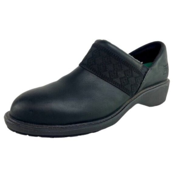 Timberland Pro Riveter Slip On Alloy Toe SD Plus Work Shoe Black Clog - Picture 1 of 9